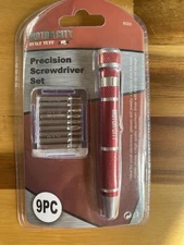 Motor City Built Tuff 9 in 1 Pocket Precision Screwdriver Bit Set