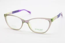 NEW AWEAR CHARMANT CC3705 VO VIOLET GREEN AUTHENTIC EYEGLASSES 52-16
