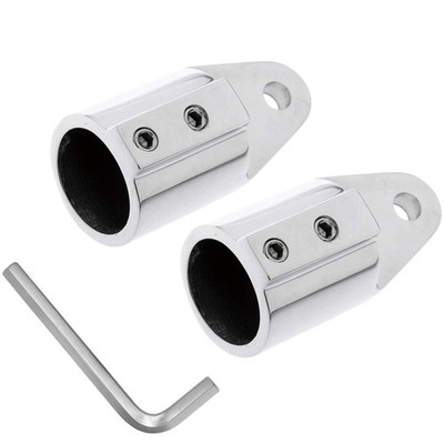 Stainless Steel Marine Bimini Top Cap End Fitting Round Tubing 316 Boat Hardware
