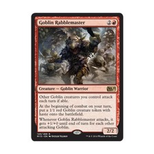 WotC MTG Magic 2015 Goblin Rabblemaster (R) (Foil) EX
