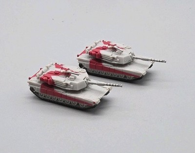Micro Machines M1A1 Abrams Tank Hasbro Lot Of 2