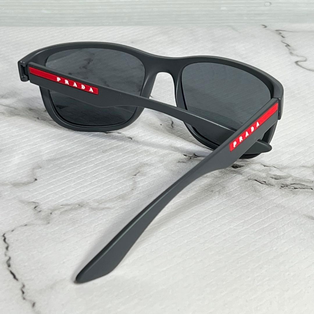 PRADA SPS01U UFK-5L0 Matte Gray Sunglasses New thumbnail 6