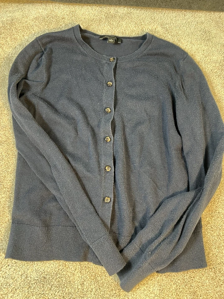 Лот из 4 кардиганов с длинным рукавом Ann Taylor размер средний коричневый, черный, светлый/темный синий - Изображение 3 из 4