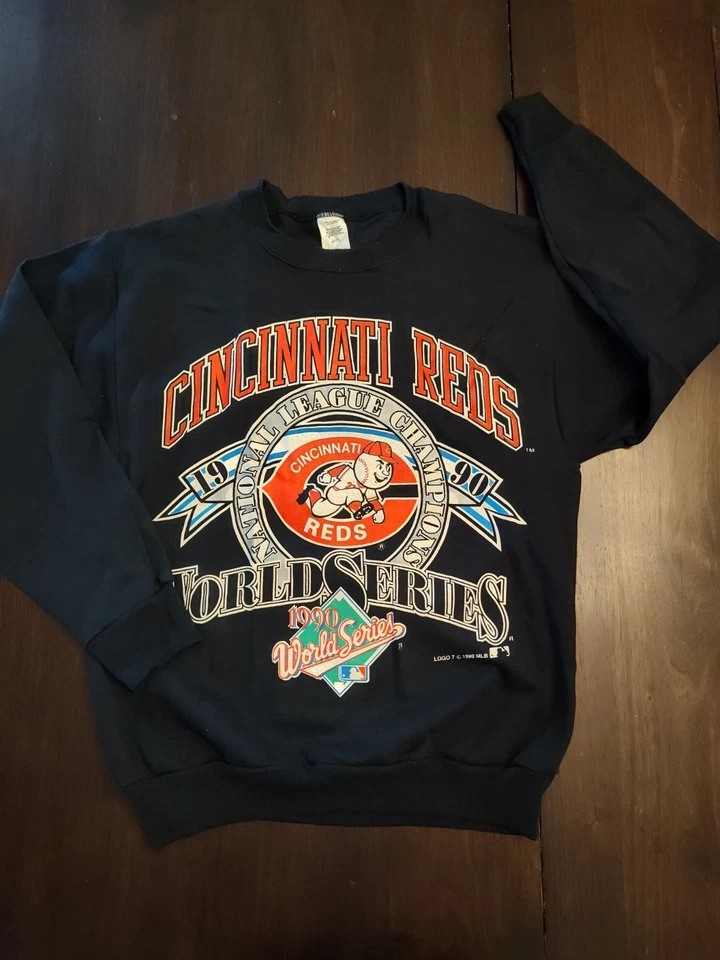 Vintage 1990 Cincinnati Reds World Series Sweatshirt Medium Adult - Image 2 of 3