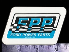 Ford Power Parts Norwalk Ca. - Original Vintage Racing Decalsticker Mustang Ford Power Parts Norwalk Ca. - Original Vintage Racing Decalsticker Mustang