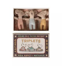 Maileg Triplets, Baby mice in matchbox NEW
