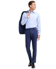 Tommy Hilfiger Mens Modern fit Dress Pants 34 / 30 Navy Blue Solid Stretch