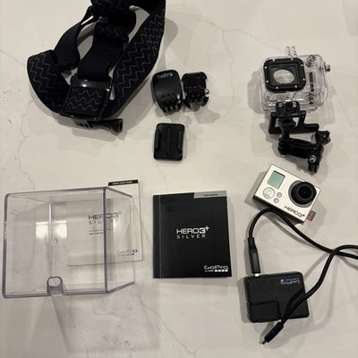 GoPro HERO3+ Silver Edition Waterproof Action Camera with Accessories 64GB Card