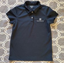 Lands' End Polo Shirt Kids M 10-12 Navy Blue Short Sleeve School Uniform