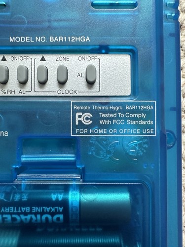 Oregon Scientific Cable Free Remote Thermo-Hygro Radio Controller BAR112HGA - Picture 3 of 3