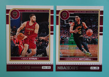 2024-25 Panini Hoops CAVALIERS lot - Max Strus #150 & Donovan Mitchell #211