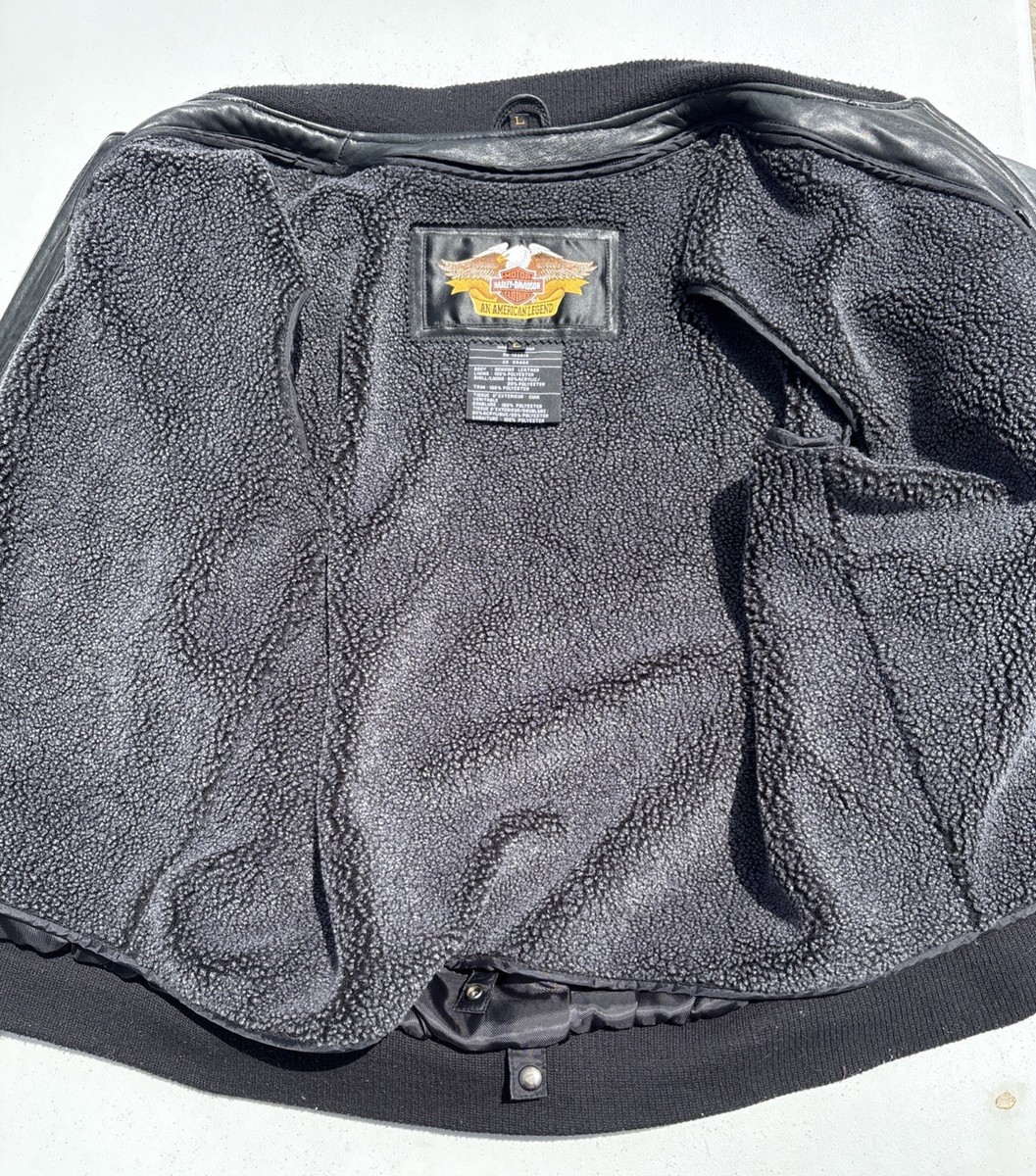 HARLEY-DAVIDSON ボンバージャケット グレー Harley Davidson Men 100th Anniversary Gray Leather Bomber Jacket