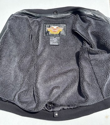 Harley Davidson Men 100th Anniversary Gray Leather Bomber Jacket