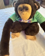 VTG Chimpanzee Monkey Plush Ape Soft Toy Hand Puppet Internal Squeaker Ruhof HTF