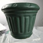 ROSEVILLE POTTERY MATTE GREEN JARDINIERE 4"h X 5" PLANTER — photo 1