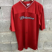 Chase Authentics Dale Earnhardt Jr Football Jersey Budweiser Large Y2K Nascar