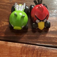 Mattel Hot Wheels Angry Birds 1:64 Diecast Red Bird Car Green Pig Car