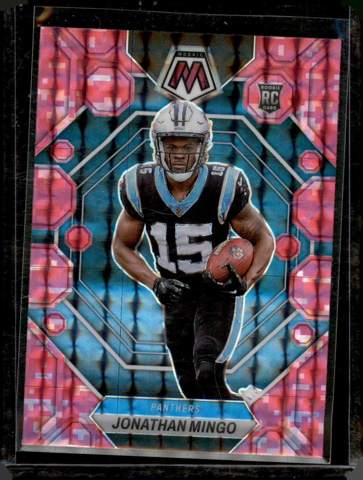 2023 Panini Mosaic #336 Jonathan Mingo Camo Pink Mosaic