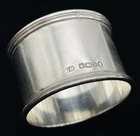 Vintage GH Hallmarked Sterling Silver Sheffield 1935 Plain Napkin Ring