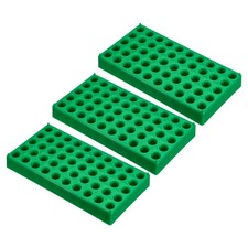 Vial Rack for 2ml Autosampler Vials, 3 Pack Vial Tray Holder 50-Well, Green