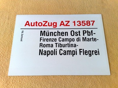 ZLS AZ 13587 München - Firenze Campo di Marte - Roma - Napoli Campi Flegrei