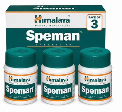 Himalaya Speman Tablets   Pack of 3 (60 Tablets Each) | Natural Men s Health