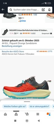 Asics Schuhe, Größe 44,5