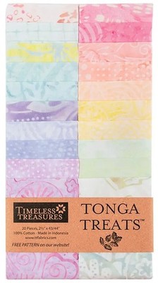 Batik Stoffpakete 21,24 /m² Tonga Treats Icing 2 1/2 Inch Strips Patchworkstoffe