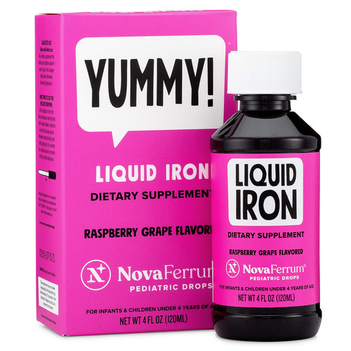 NovaFerrum Yummy | Pediatric Drops Liquid Iron Supplement for Infants and Tod...