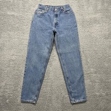 VTG Levi's 550 Jeans Womens 12 Long USA 90s Blue Relaxed Fit Tapered Denim