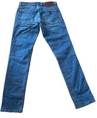 STEFANO RICCI MENS DARK BLUE JEANS SIZE 34, INSEAM 34, MADE IN ITALY 