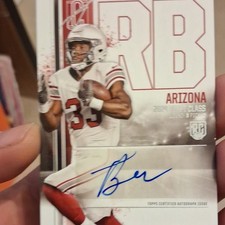 Topps Trey Benson Rookie Autograph Variation 2024 Football Card Arizona. rookie card picture