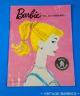 RARE 2nd Issue Vintage Barbie Doll Pink Fashion Booklet Near Mint ~ 1960's