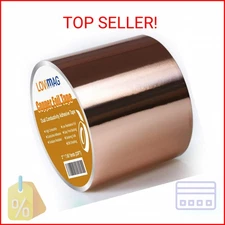 LOVIMAG Copper Tape, Copper Foil Tape (3"X 275") for Conductive Adhesive, Copper