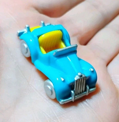 1989 Polly Pocket Bluebird High Street Blue Car Replacement Vehicle Toy (B