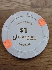 Las Vegas Horseshoe Casino Chip $1 Dollar USA Poker