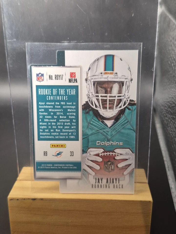 2015 Contenders ROOKIE OF THE YEAR ROY-17 Jay Ajayi RC DIE CUT - Image 3 of 3