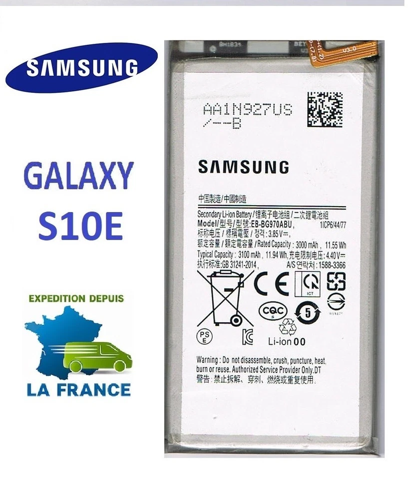 Originale Batterie Samsung Galaxy S10E SM-G970F EB-BG970ABU/ABE Akku neuf - Imagen 1 de 1