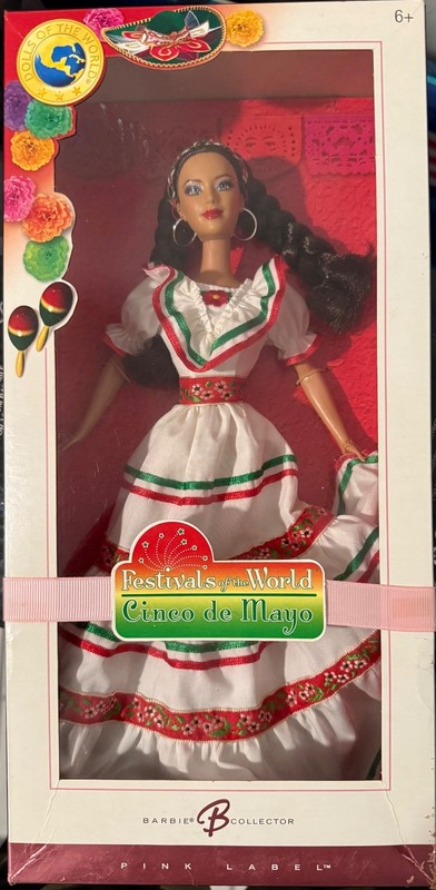 Barbie Cinco de Mayo Festivals of the World Barbie Pink Label Collector 2006