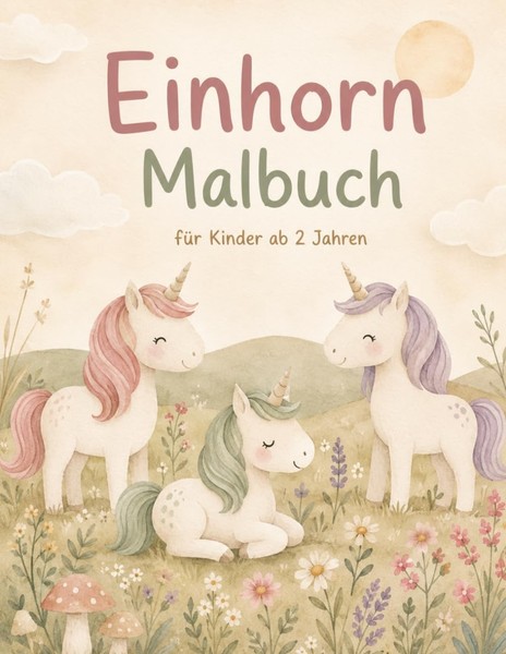 Einhorn Malbuch Ab 2 Jahren, Ausmalbuch FüR Kleinkinder, EinhöRner, Malbuch-image
