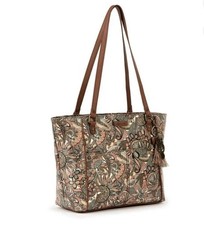 Sakroots Metro Tote bag Sienna Spirit Desert Coated Cotton Coral Sage Floral