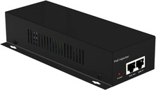 90W Gigabit Poe  Injector Adapter, High Power POE Injector Single Gigabit Port