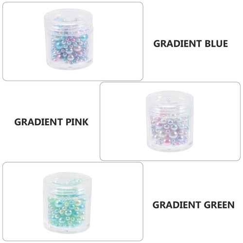 3 Boxes Decorative Delicate Fake Pearls Decoration Handcraft - Picture 11 of 12