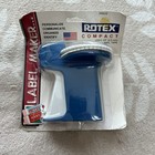 VTG Old Stock Rotex Blue Compact 3/8" Label Maker