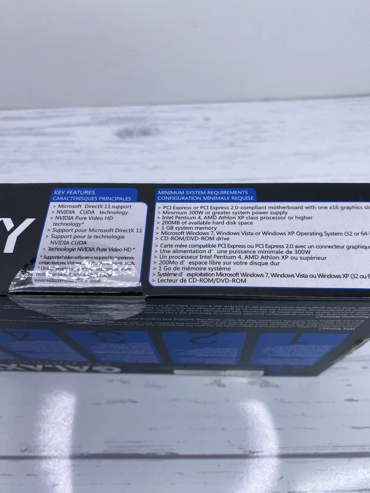 NEW GALAXY Nvidia GEFORCE GT 520 2048 MB MO DDR3 MEMORY 1 CARD SEALED BOX - Image 2 of 4