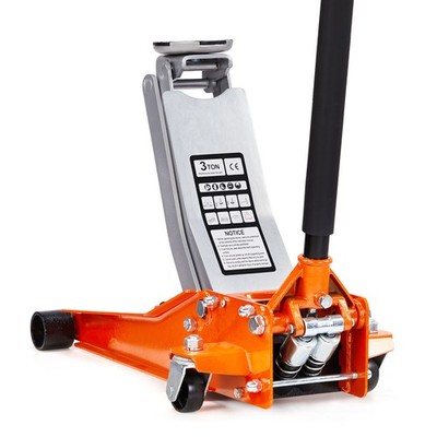 3 Ton 6000 Lb Steel Car Auto Floor Jack Low Profile Rapid Pump Lift Orange