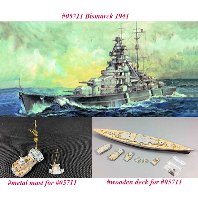Trumpeter 5711 Bismarck Battleship 1941 Model Kit 1 700 For Sale Online Models Kits Toys Hobbies