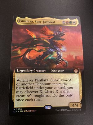Pantlaza, Sun-Favored FOIL Extended Art MTG Lost Caverns of Ixalan