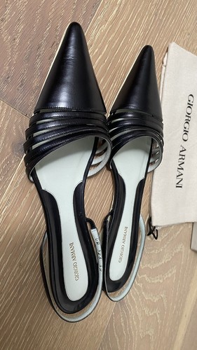 Sandalo Giorgio Armani nero Tripon Mordore taglia 38 US 7 con scatola - Foto 5 di 6