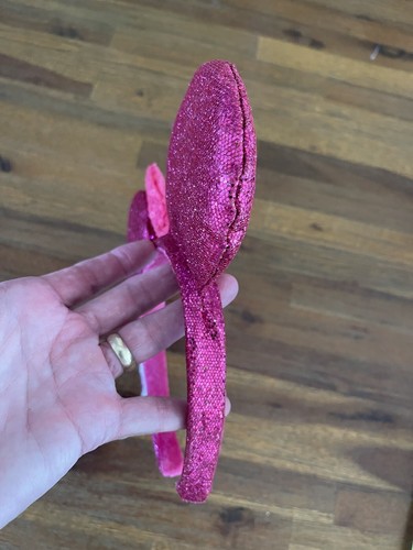 Disney Parks Minnie Mouse Headband Ears Pink Sequin Hot Pink Ear - Picture 11 of 14